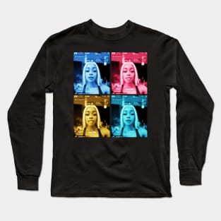 Yes Yes Yes | Strong woman | Ice Cream So Good | Gang gang | Back to School | College shirt | Dorm decor | TikTok Pinkydoll Warhol Multiple NPC Long Sleeve T-Shirt